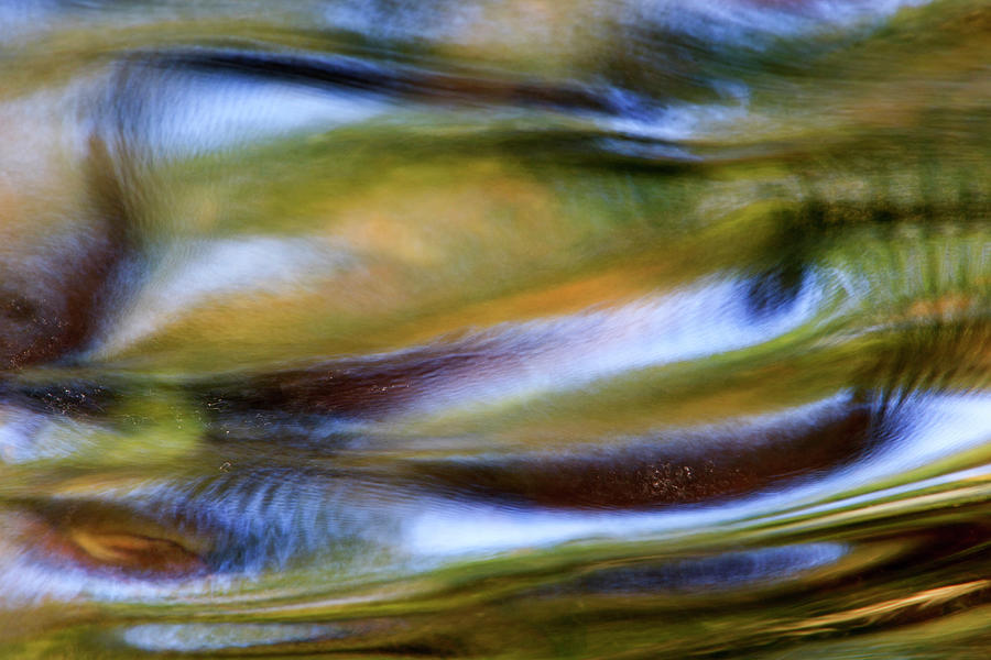 Flowing Water Abstract Norway Photograph by Heike Odermatt