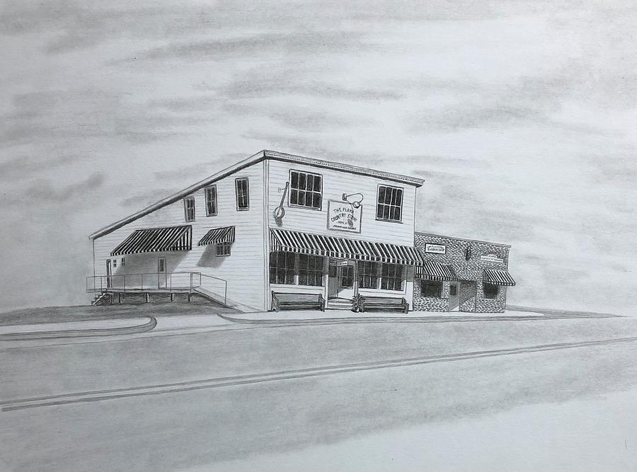 Floyd General Store Drawing by Tony Clark