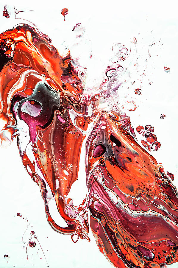 Fluid Acrylic Painting Unknown Taste Painting by Jenny Rainbow
