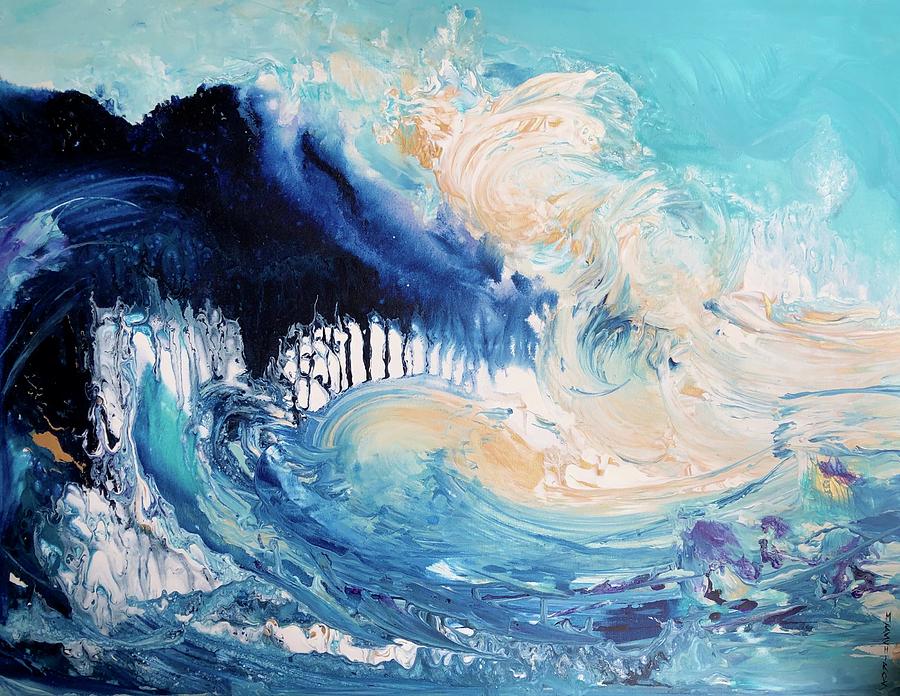 Fluid Energy Painting by Mary Schiros