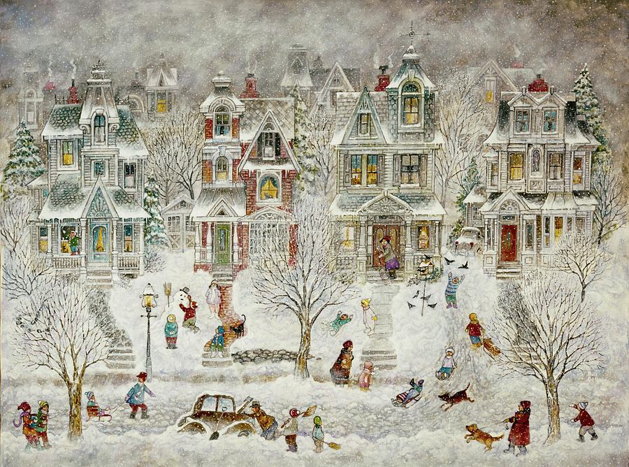 Winter Painting - Flurries by Bill Bell