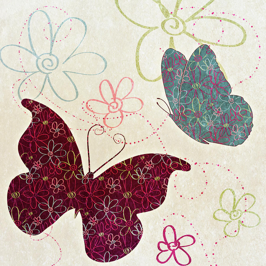 Butterfly Digital Art - Fly Away I by Sd Graphics Studio