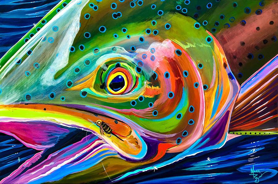 Fly Fished Painting by Mark Ray