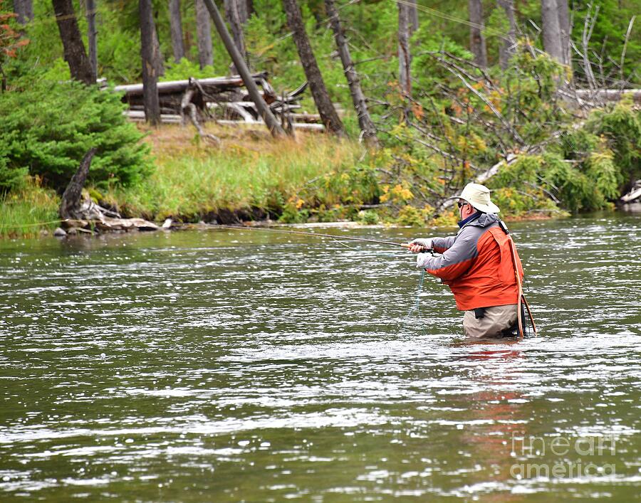 Fly Fishing on the Madison Photograph by Steve Brown