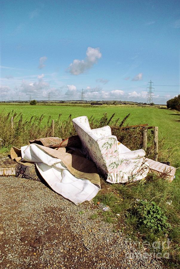 Fly-tipped Rubbish Photograph by Suzanne Grala/science Photo Library