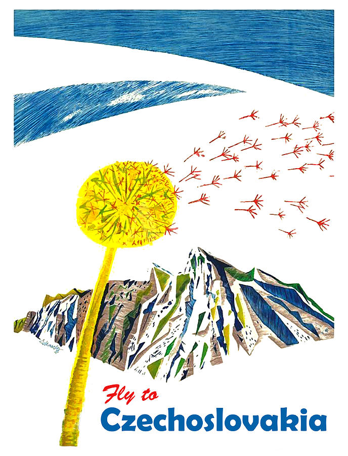 Mountain Digital Art - Fly to Czechoslovakia by Long Shot