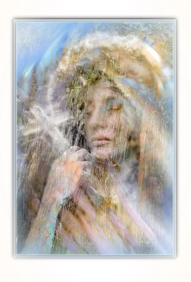 St.mary Painting - Soufrance de la Vierge Marie by Freddy Kirsheh