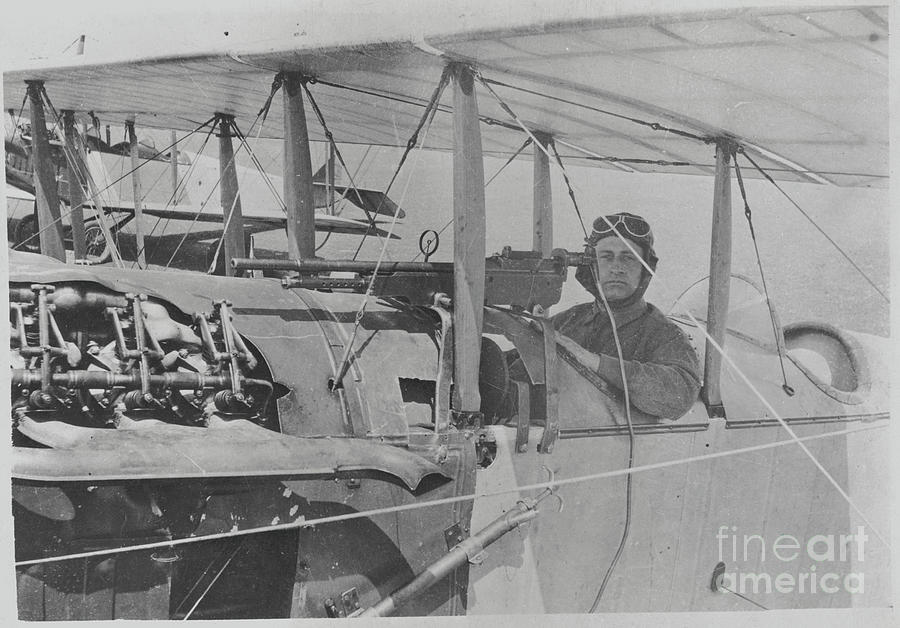 Flyer In Aircraft Cockpit Photograph by Bettmann