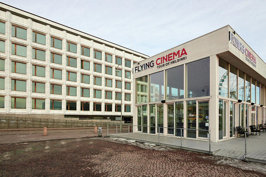Flying Cinema and Stora Enso house Photograph by Jouko Lehto