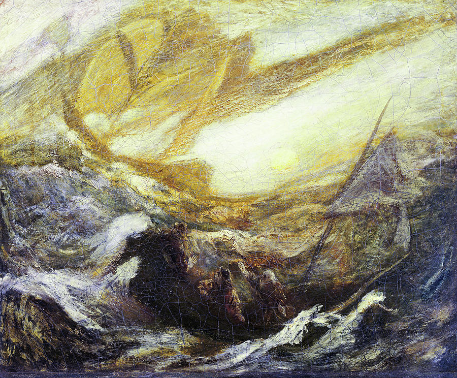 Boat Painting - Flying Dutchman By Ryder by Albert Pinkham Ryder