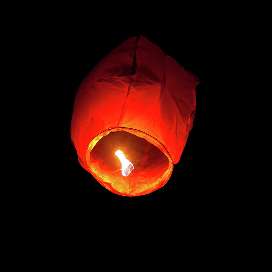 Flying Lantern Photograph by Dimuse