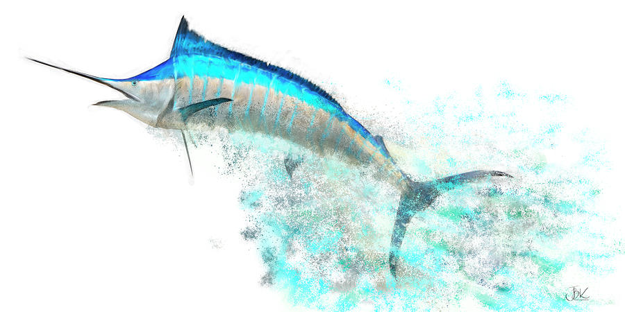 Flying Marlin Fish by Jean Kirby Flying Marlin Fish by Jean Kirby