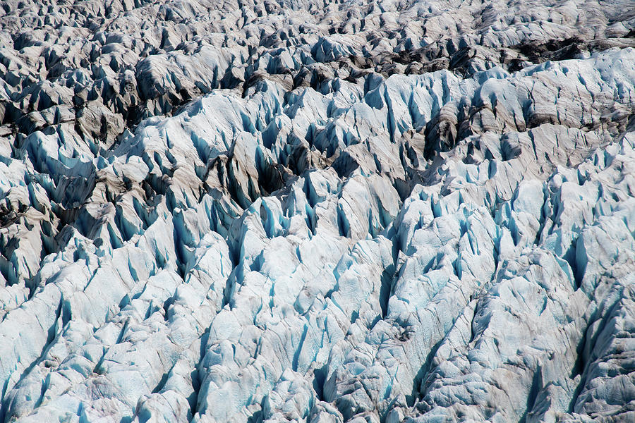 Flying over Herbert Glacier Photograph by Lynda Fowler