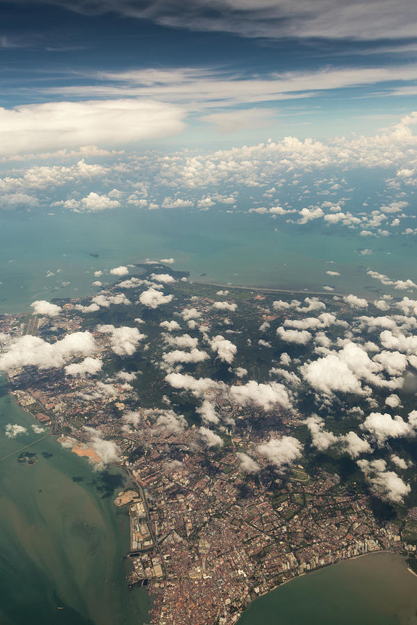 Flying Over Penang Photograph by @ Didier Marti