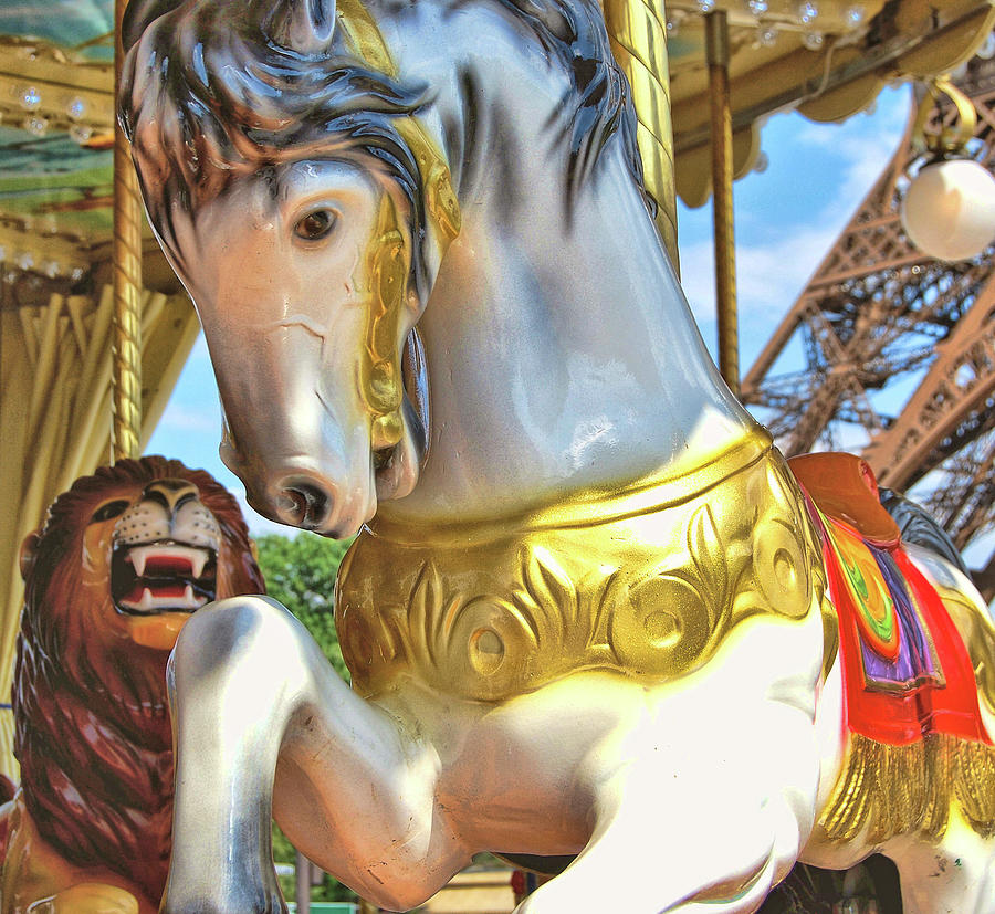 Up Movie Photograph - Flying Paris Horses  by JAMART Photography
