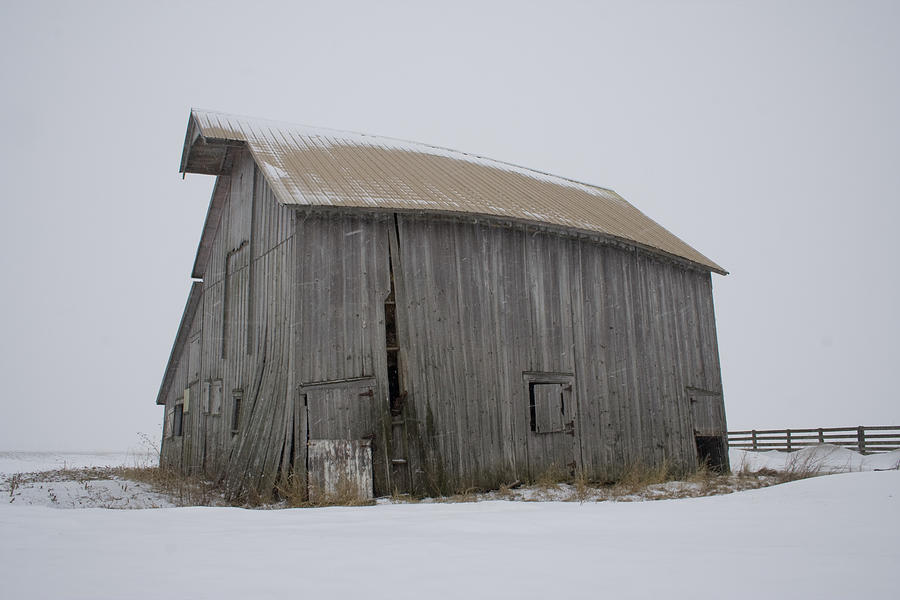 Flying Snow Barn Buckle Photograph by Dylan Punke
