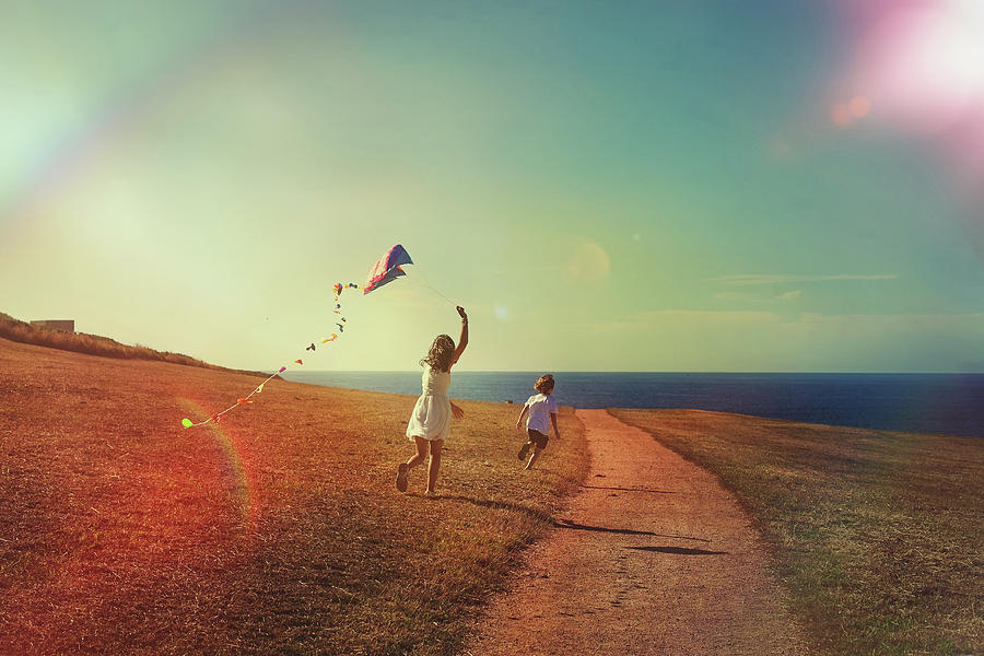 Flying The Kite Photograph by Carol Yepes Flying The Kite Photograph by Carol Yepes
