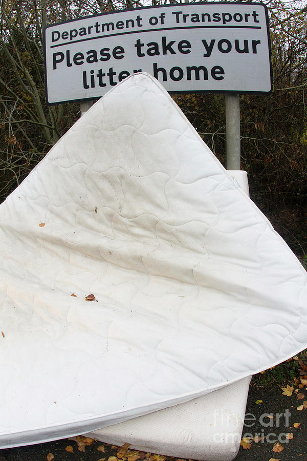 Flytipped Domestic Bedding Photograph by David Woodfall Images/science Photo Library
