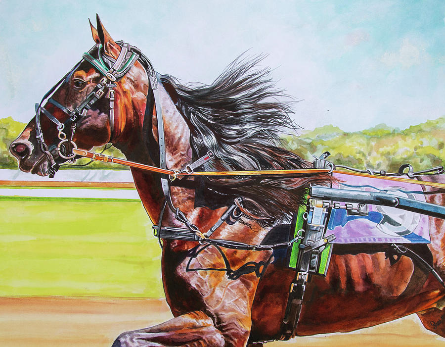 Horse Painting - Focus by Ellen Strack