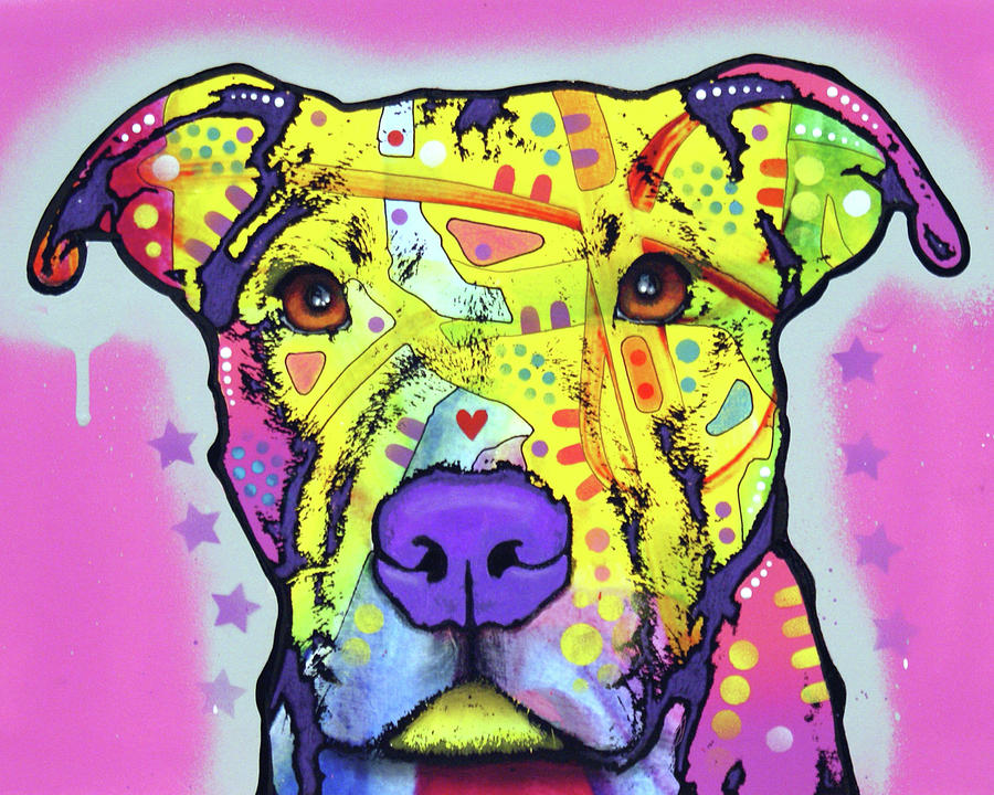 Animal Mixed Media - Focused Pit by Dean Russo