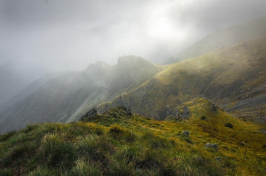 Landscape Photograph - Fog And Light Play With The Rocks! by Alessandro Traverso
