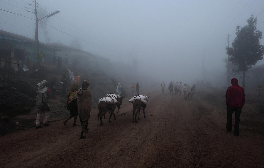 Fog In A Village In The Highlands Of Ethiopia. Photograph by Joxe Inazio Kuesta