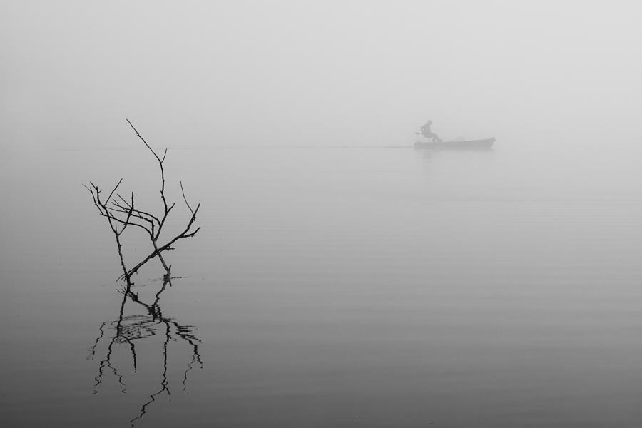 Boat Photograph - Foggy Day-2 by ??? / Austin Li