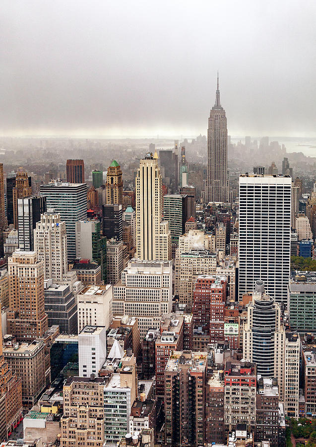 Foggy Day In Manhattan Photograph by Par Soderman