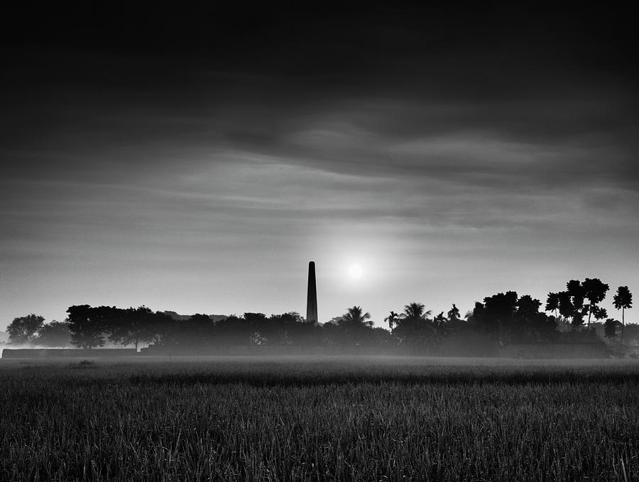 Winter Morning Photograph - Foggy Field by Ashif Hassan Winter Morning Photograph - Foggy Field by Ashif Hassan