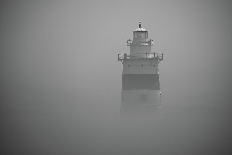 Foggy Lighthouse Photograph By Deb Swaney Jones