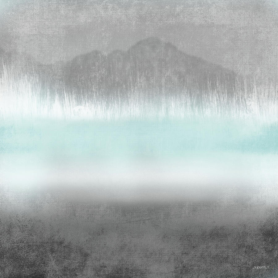 Loon Painting - Foggy Loon Lake II by Dan Meneely