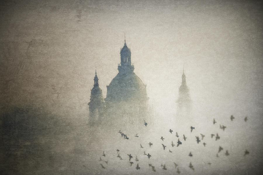 Architecture Photograph - Foggy Morning by Ildiko Kardos