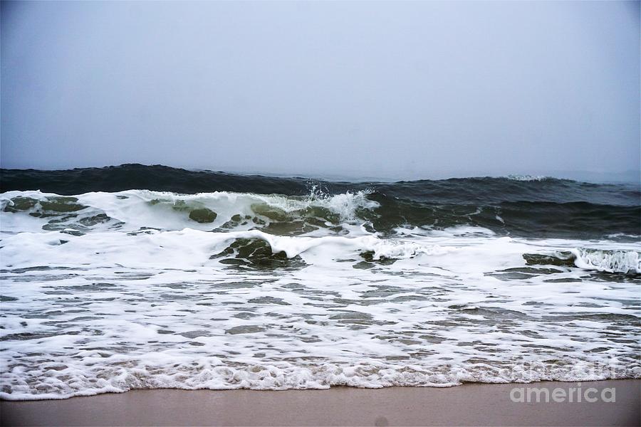 Beach Photograph - Foggy Morning, Pensacola Beach by Chris Jeanguenat