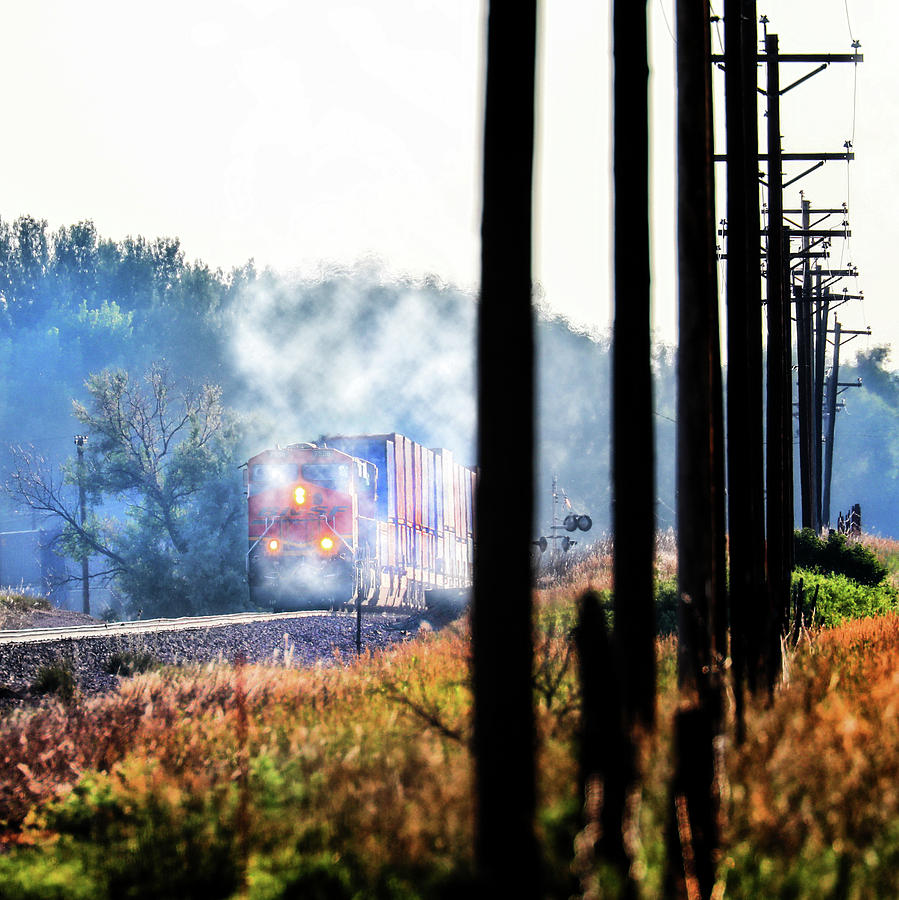 Foggy Morning Train Photograph by Juli Ellen