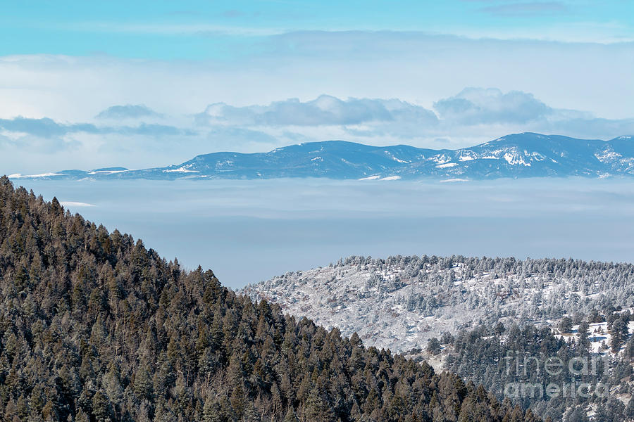 Foggy Sangre de Cristo Valley Photograph by Steven Krull