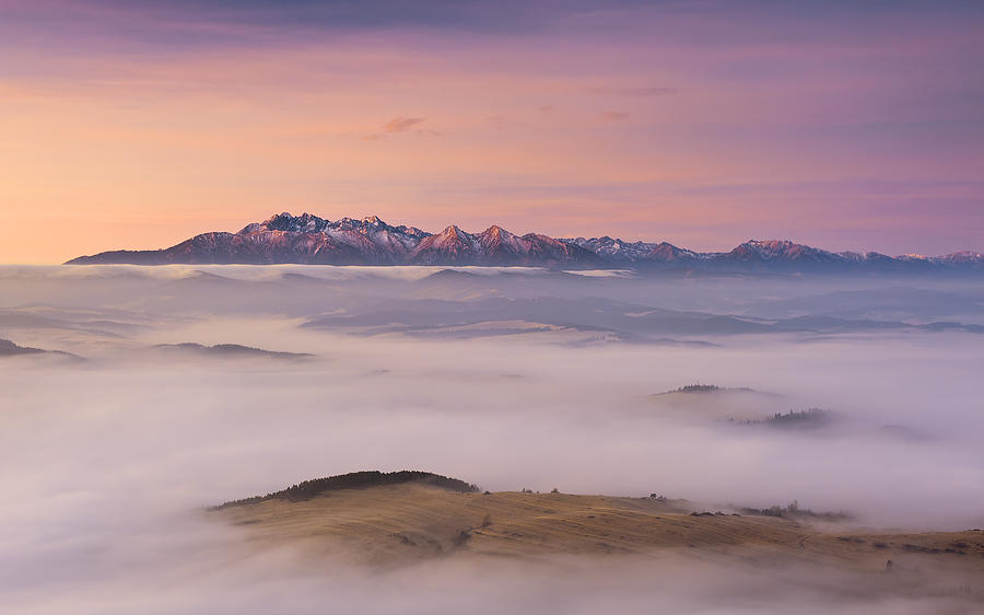 Mountain Photograph - Foggy Sea by Krzysztof Mierzejewski