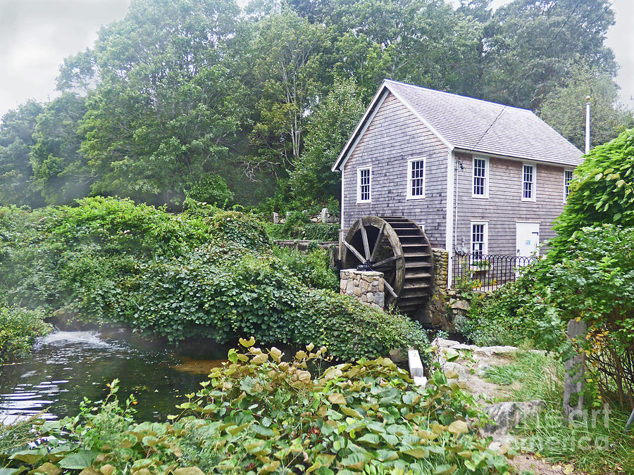 Foggy Stony Brook Grist Mill Cape Cod 300 Photograph by Sharon Williams Eng