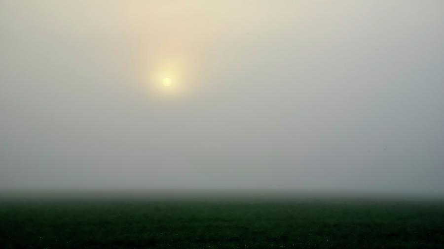 Foggy Sunrise Abstract Photograph by Jerry Sodorff