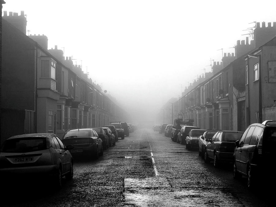 Architecture Photograph - Foggy Terrace by Paul Downing