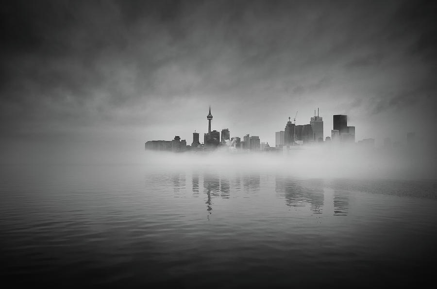 Foggy Toronto Morning Photograph by Sandra Herber