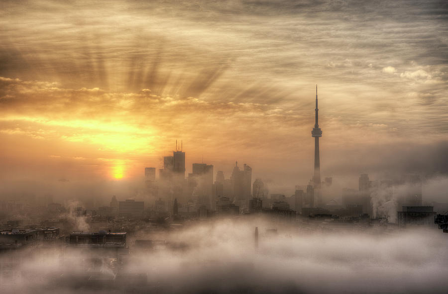 Foggy Toronto Sunrise Photograph by Richard Gottardo - Info@richardgottardo.com