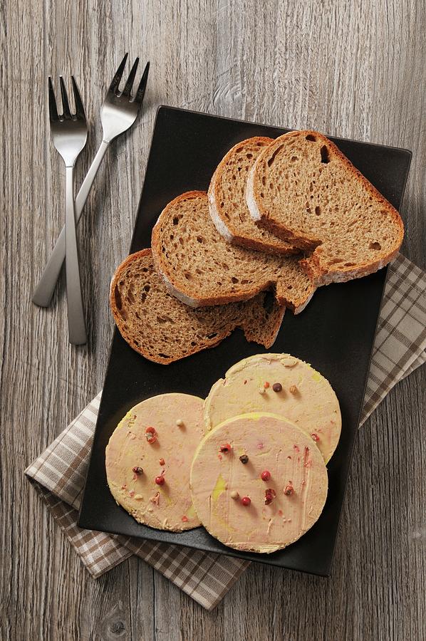Foie Gras And Slices Of Bread Photograph by Jean-christophe Riou