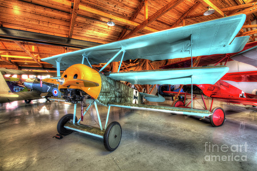 Donkey Photograph - Fokker DR-1 Rotary Engine Triplane by Greg Hager