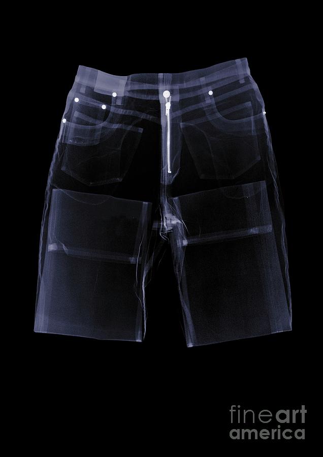 Folded Pair Of Jeans Photograph by Nick Veasey/science Photo Library