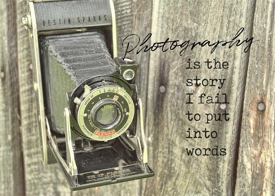 FOLDING CAMERA quote Photograph by Jamart Photography