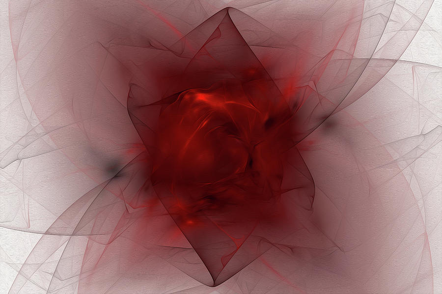 Folds In Red Digital Art by Brandi Untz
