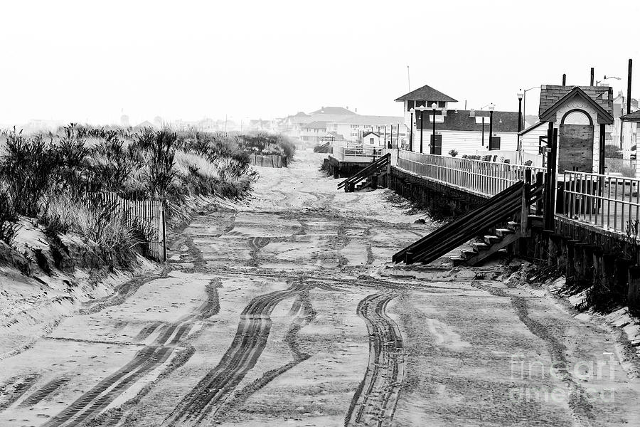 Follow the Tracks at Ocean Grove Photograph by John Rizzuto