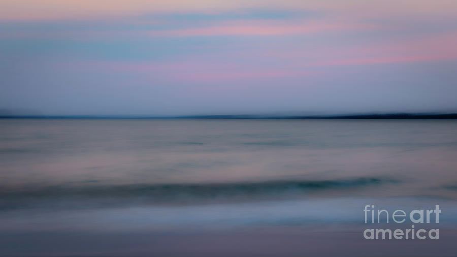 Folly Beach Sunset-ICM Photograph by Charles Hite