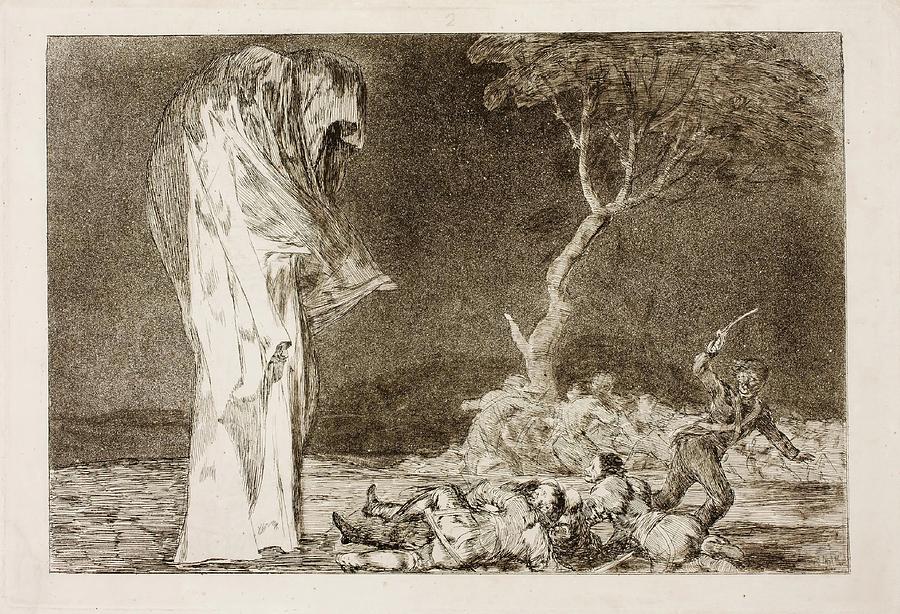 Folly of fear. 1815 - 1819. Etching, Aquatint, Burnisher, Drypo... Painting by Francisco de Goya -1746-1828-