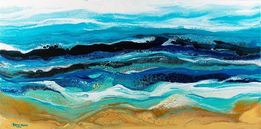 Folly Surf Painting by Denise Hooks - Fine Art America